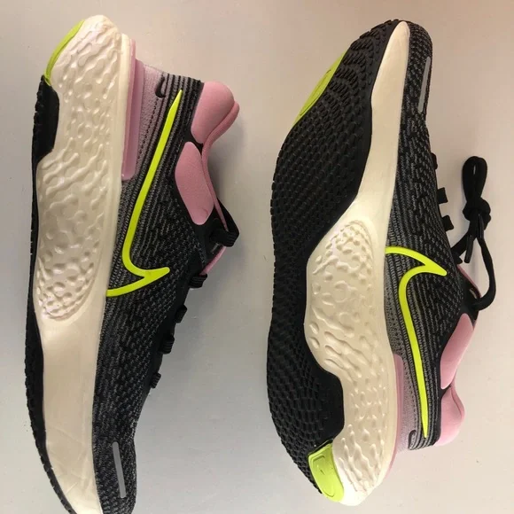 Nike Women's ZoomX Invincible Run Flyknit FK Black Pink CT2229-002 Size … - Picture 5 of 10